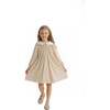 Floral Smocked Dress, Beige - Dresses - 4