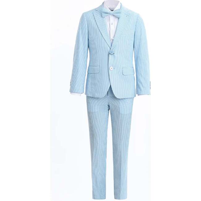 Striped Suit Set, Blue