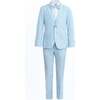 Striped Suit Set, Blue - Suits & Separates - 1 - thumbnail