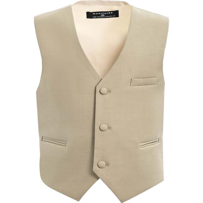 Vest & Bow Tie Set, Beige