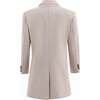 Wool Overcoat, Beige - Wool Coats - 2