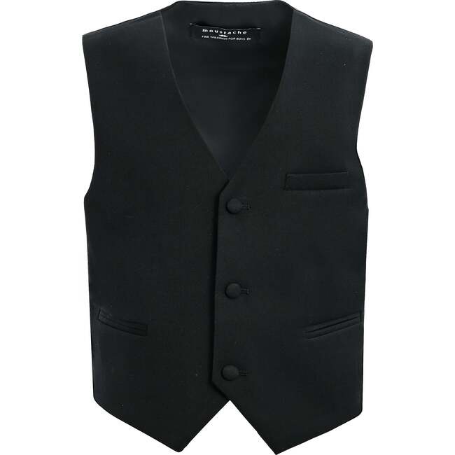 Vest Bow Tie Set, Black