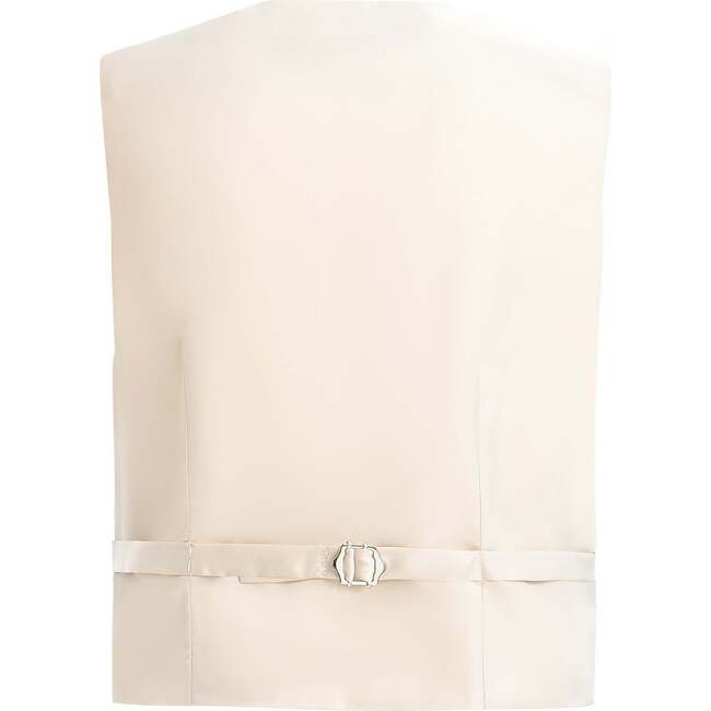 Vest & Bow Tie Set, Beige - Vests - 3