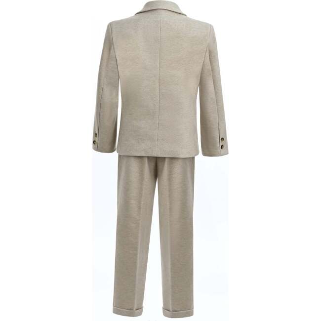 Slim-Fit Suit Set, Beige