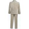 Slim-Fit Suit Set, Beige - Suits & Separates - 2 - thumbnail