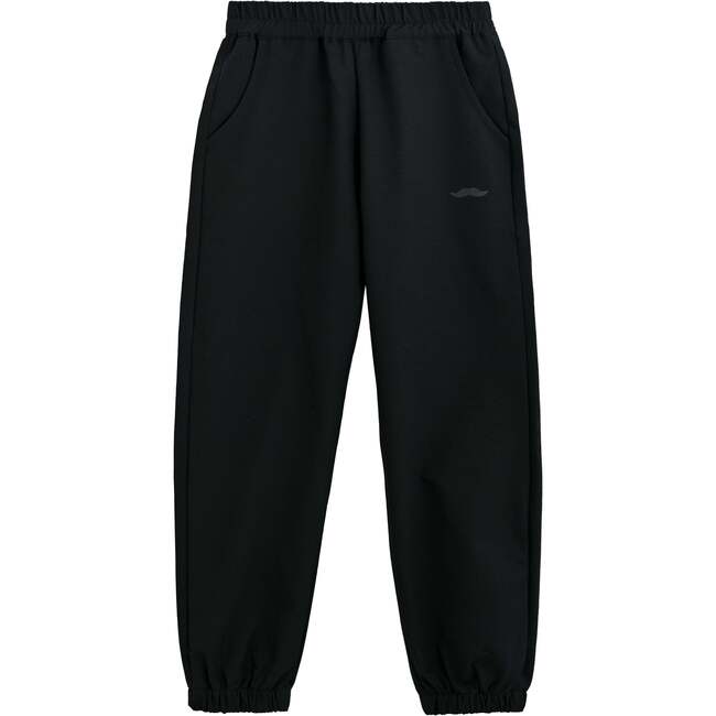 Sweatpants with Logo Detail, Black