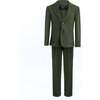 Slim-Fit Suit Set, Green - Suits & Separates - 1 - thumbnail