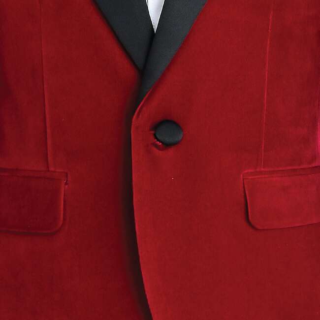 Red Velvet Suit, Red - Suits & Separates - 4