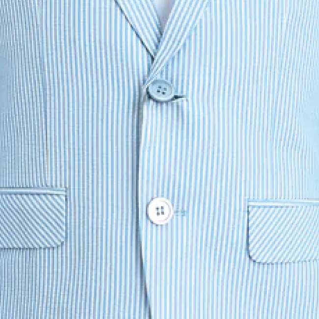 Striped Suit Set, Blue - Suits & Separates - 5