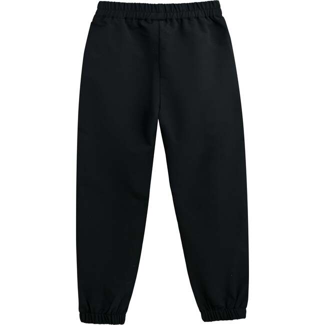 Sweatpants with Logo Detail, Black