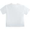 T-Shirt with Mustache Detail, White - T-Shirts - 2 - thumbnail