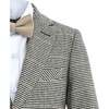Checkered Blazer and Trousers Set, Beige - Suits & Separates - 2