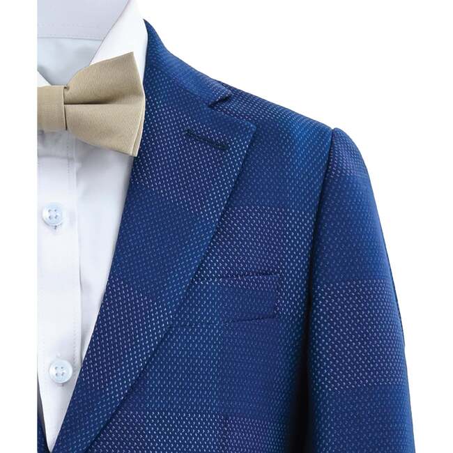 Check Blazer Set, Blue