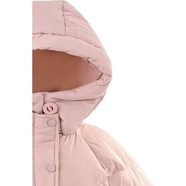 Heart-Quilted Puffer Jacket, Pink