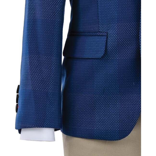 Check Blazer Set, Blue - Suits & Separates - 3