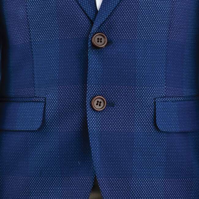 Check Blazer Set, Blue - Suits & Separates - 4