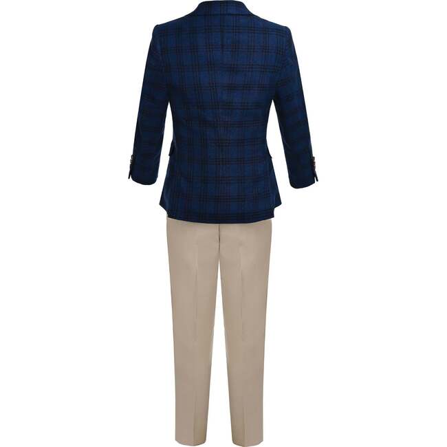 Plaid Suit, Blue - Suits & Separates - 5