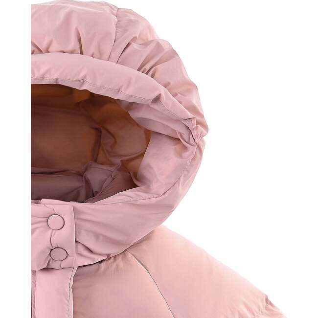 Glow Heart-Pocket Puffer Jacket, Pink