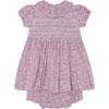 Hand-Smocked Baby Dress Tulip, Pink - Dresses - 1 - thumbnail