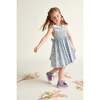 Hand-Smocked Girls Dress Eden, Blue - Dresses - 2 - thumbnail