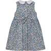 Hand-Smocked Girls Dress Eden, Blue - Dresses - 3 - thumbnail