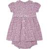 Hand-Smocked Baby Dress Tulip, Pink - Dresses - 4 - thumbnail