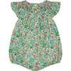 Made With Liberty Fabric Baby Bubble Rene, Green - Rompers - 4 - thumbnail