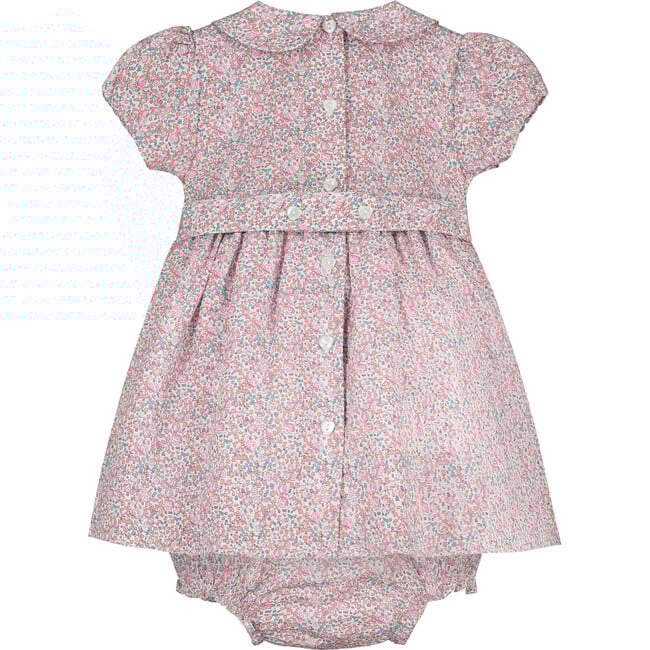 Nicole Baby Dress, Pink Floral - Dresses - 3