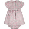 Nicole Baby Dress, Pink Floral - Dresses - 3 - thumbnail