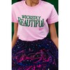 Wickedly Beautiful Tee Pink - T-Shirts - 3