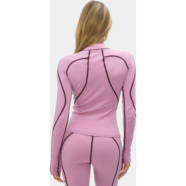 Fay Midweight Merino Top Amethyst - Shirts - 4