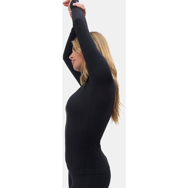 Clare Lightweight Bamboo Top Black