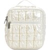 Pearl White Shiny Puffer Lunch Tote - Lunchbags - 1 - thumbnail
