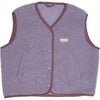 Adult Merino Wool Vest, Lilac Cloud - Vests - 1 - thumbnail