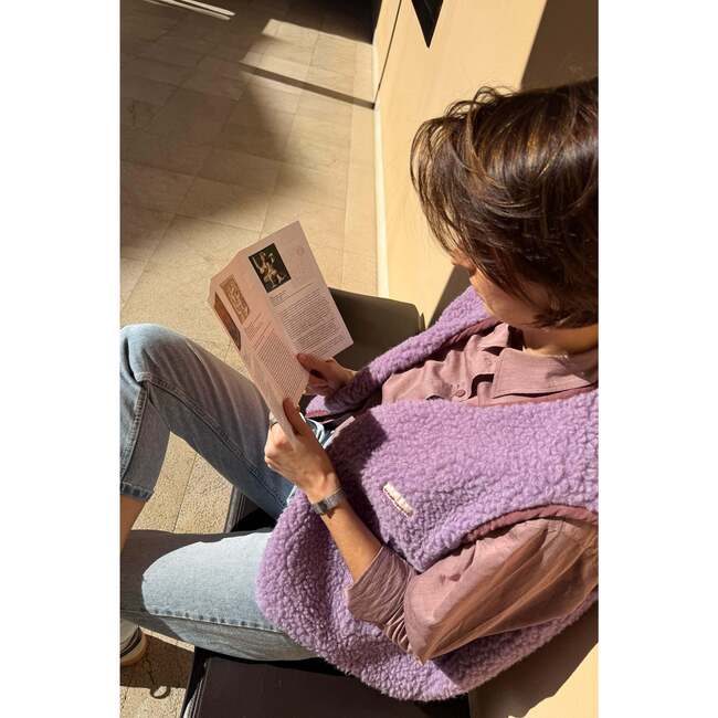 Adult Merino Wool Vest, Lilac Cloud