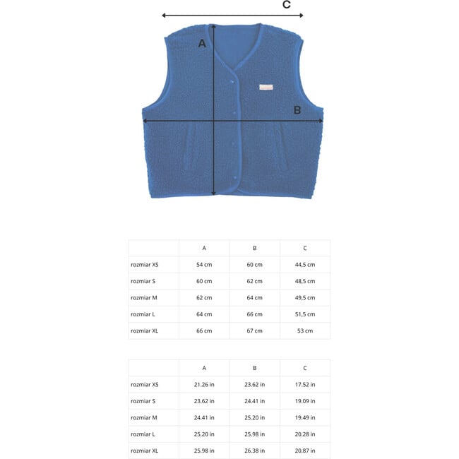 Adult Merino Wool Vest, Cobalt - Vests - 6