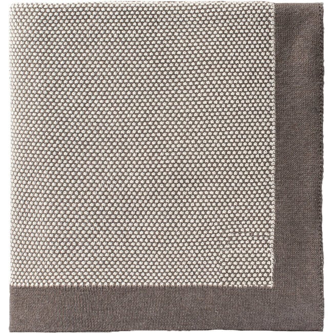 Eka Stipple Throw Blanket, Dark Brown