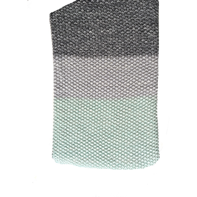Vena Throw Blanket, Mint/Grey