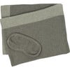 Reversible Solid Throw Set, Dark Brown/Grey - Throws - 2 - thumbnail