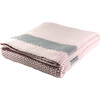 Marici Throw Blanket, Pink/Grey - Throws - 1 - thumbnail