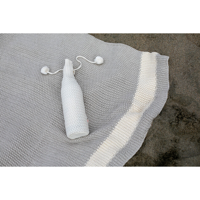 Marici Throw Blanket, Grey/Cream