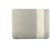 Marici Throw Blanket, Grey/Cream - Throws - 4 - thumbnail