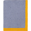 Piazza Throw Blanket, Yellow/Navy - Throws - 5