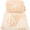 Twin Hearts Baby Blanket Set, Linen/Natural - Blankets - 3 - thumbnail