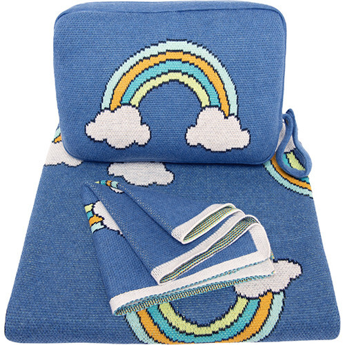 Rainbow Baby Blanket Set, Marine
