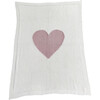 Baby Love Blanket, Natural/Pink - Blankets - 1 - thumbnail