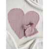 Baby Love Blanket, Natural/Pink - Blankets - 2 - thumbnail