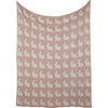 Bunny Love Reversible Baby Blanket Set, Pink - Blankets - 2 - thumbnail