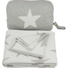 Stars Baby Blanket Set, Vanilla/Ivory - Blankets - 3 - thumbnail