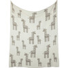 Giraffe Reversible Baby Blanket Set, Neutral - Blankets - 4 - thumbnail
